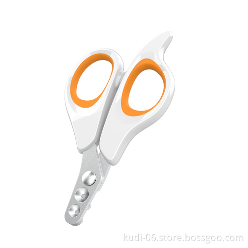 Double Conic Holes Stainless Steel Pet Nail Clipper for Cats and Small Animals